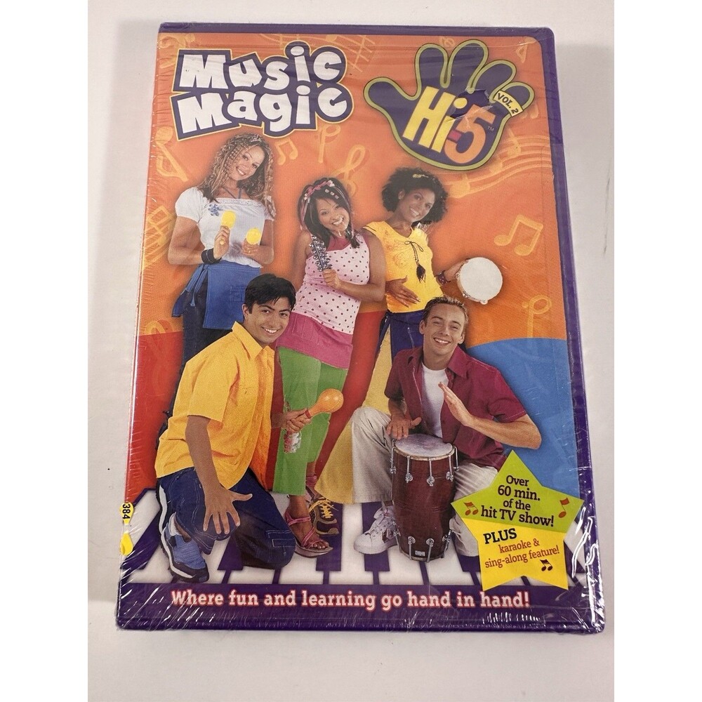 Music Magic Hi 5 DVD Vol 2 With Promotional Music CD Sampler MGM Kids Sealed